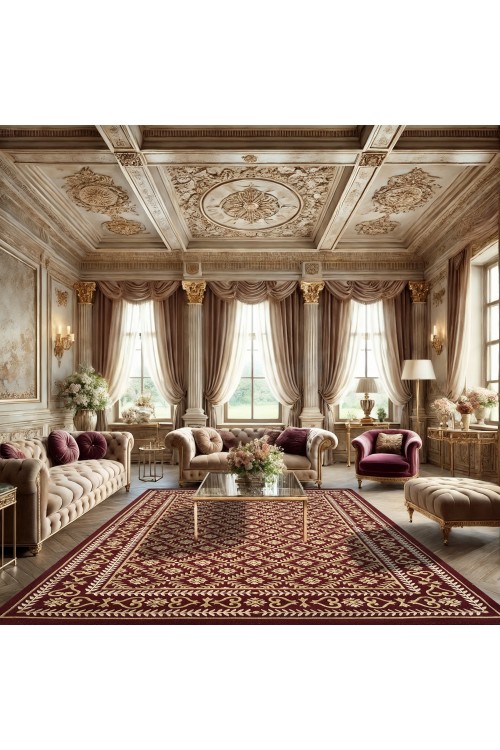 Китайский ковер 002042 Красный